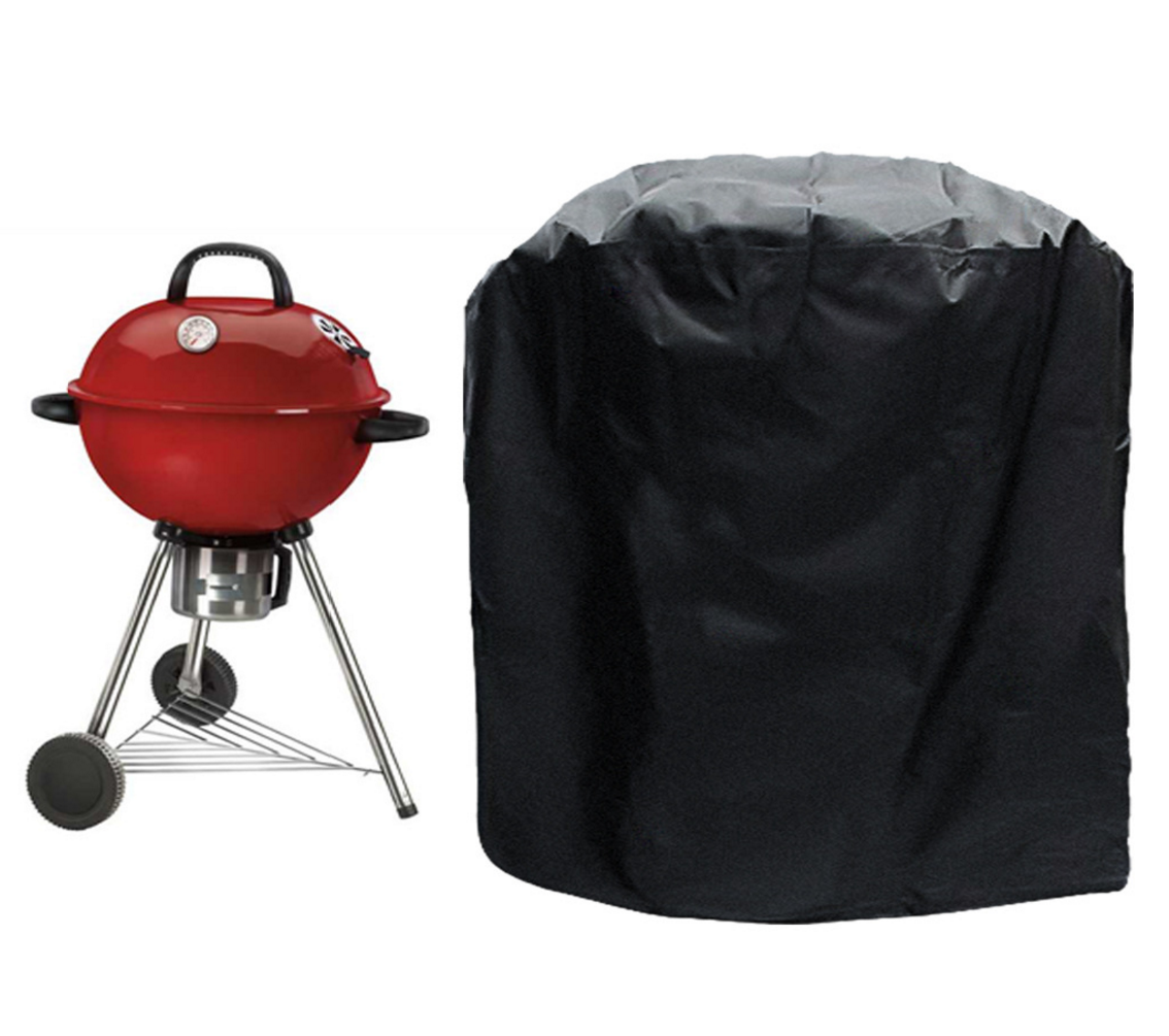 Grill Cover- UV PROTECTION 60 Inch 600D Heavy-Duty water proof patio outdoor black CANVAS BBQ Barbecue Smoker/Grill Cover 