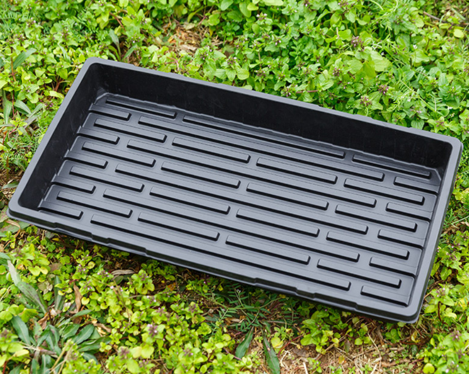 Durable Black Plastic Growing Trays (Without Drain Holes)